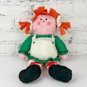 Vintage Department 56 Christmas Nylon Puffalump Style Reversible Plush